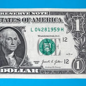 April 28, 1959 (L 04281959 H) BIRTHDAY Note $1 One Dollar Bill - Picture 1 of 4