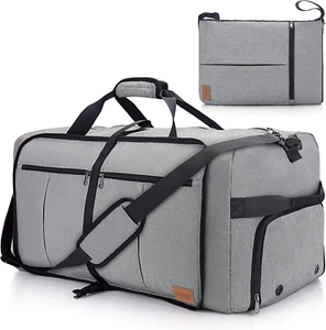 120L Travel Duffle Bag for Men, Large Foldable Duffel Bag for Travel with Shoe C - Picture 1 of 12