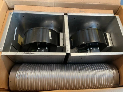 共济会壁炉高级鼓风机套件 2 个风扇 全新带盒 缺少 1 个进气管 — 第 1/4 张图片