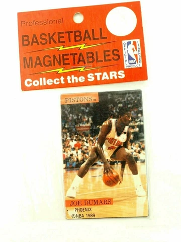 Joe Dumars Detroit Pistons Professional Basketball Magnetables 1989 Mint Cover
