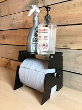 Workshop Table Top Blue Roll & Paper Towel Dispenser + Shelf Cleaning Shelf Unit
