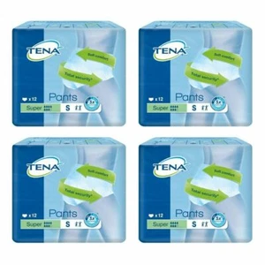 Case Saver 4 Packs Tena Pants Super Small 12 Pull On Underpants Incontinence aid - Picture 1 of 4
