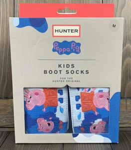 Hunter Peppa Pig Kids Boot Socks Dragonfly Blue Size M US 11-13 Children’s - Picture 1 of 6