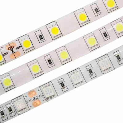 24V led strip 5050 white warm white RGB 5m 300led Flexible Tape light waterproof - Image 1 of 4