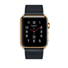 Series 6 Hermes Apple Watch with Single Tour Noir 24K Gold Plated 44mm Hermès