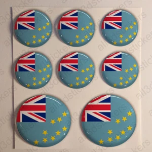 Stickers Tuvalu Gel Domed Resin 3D Flags Tuvalu Vinyl Sticker Decals Helmet Car - Bild 1 von 1