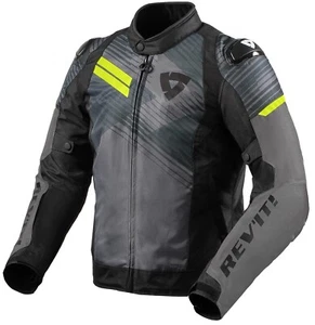 REV'IT REVIT APEX H2O BLACK YELLOW FLUO WATERPROOF MOTORCYCLE JACKET SIZE M - Picture 1 of 2