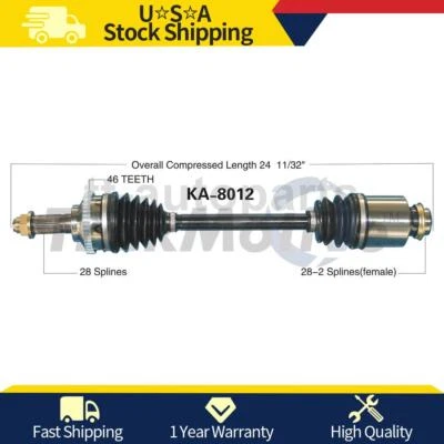 前乘客侧右 CV 轴接头轴适用于起亚 Sephia 2001 — 第 1/2 张图片
