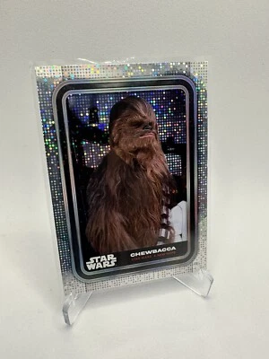 CHEWBACCA 2023 Topps Star Wars High Tek NY Comic Con Exclusive White Sparkle - Image 1 of 2