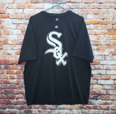 🔥 Camisa de Entrenamiento Atlético Para Hombre Chicago White Sox Majestic Cool Base Negra XL Foto 1 de 4