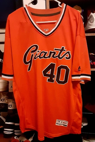 Madison Bumgarner Majestic Authentic San Francisco Giants Orange Jersey Mens 52 Cover