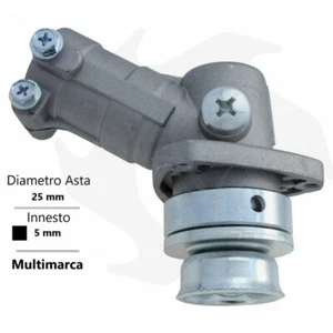 COPPIA CONICA PER DECESPUGLIATORE DIAM. ASTA 25 MM INNESTO RETTANGOLARE MM 6 - Imagen 1 de 1