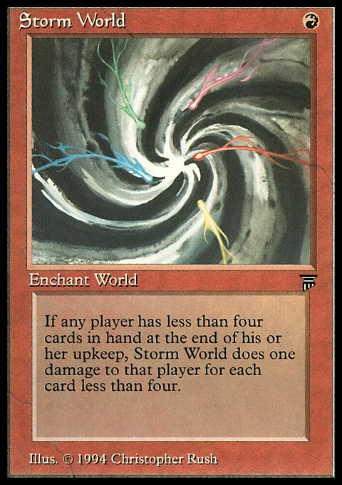 Storm World  X (1) Legends MTG Ex/NM (RG) 4RCards - Image 1 of 1