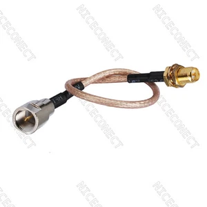 Cable coaxial FME macho a RP-SMA hembra (Pin macho) RF cola de cerdo RG316 20 cm - Imagen 1 de 3