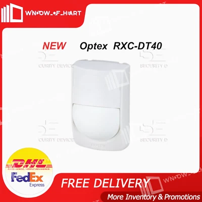 2PCS Optex RXC-DT40 Passive Infrared/Microwave Dual Detector - Image 1 of 2