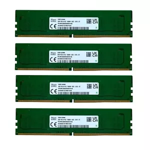 New Hynix DDR5 32GB (4X8GB) 5600MHz PC5-44800 UDIMM Memory Ram HMCG66AGBUA081N - Picture 1 of 7