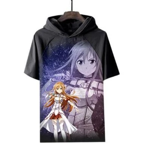 Sword Art Online Asuna Anime Manga Kapuzen t-shirt shirt Muskelshirt Polyester - Picture 1 of 2
