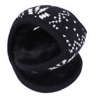  White Plush Ear Warmer Earmuffs Women's Foldable Knit Headbands for