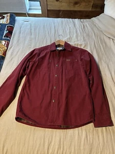 Carhartt Vintage Shirt Jacket Red Flannel Lined Size Small (child XL Fits Small) - Picture 1 of 6