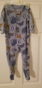 Carter's Blue Sleep & Play w/Animal Design - size 18 months - Picture 1 of 1