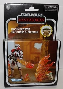 Star Wars The Mandalorian Vintage Collection INCINERATOR TROOPER & GROGU Figuren - Bild 1 von 5