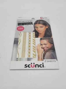 Scunci Hair and Body Tattoos, 1 Package 2 SHEETS 20457-T - Picture 1 of 1