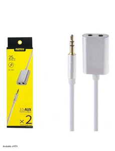 Remax 3.5mm Share Jack Cable RL-20S Black - Picture 1 of 7