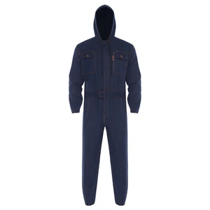 Men Coveralls Mechanic Overalls Reparing Rompers One Piece Cosplay Catsuit Work - Picture 1 of 18