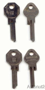 Chrysler Key Blanks 1935 1936 1937 1938  NOS original - Bild 1 von 1
