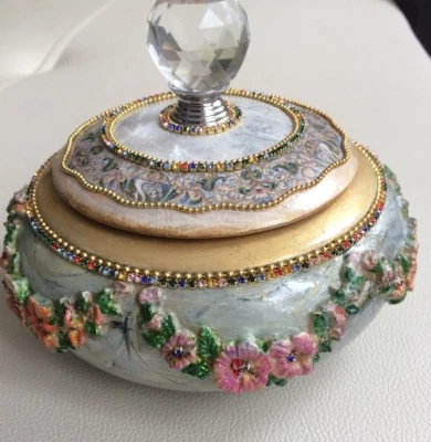 Individual author's work Hand made jewelry Trinket BOX "Tenderness" - Image 1 of 4