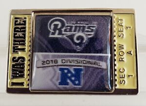 🔥 New 2018 NFC DIVISIONAL LOS ANGELES RAMS I WAS THERE PIN - RARE! FREE SHPG!