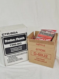 Radio Shack CTR-80A/TRS-80 Computer Cassette With Blank 20 Sealed Tdk Cossettes - Picture 1 of 9