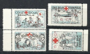Q635W-SERIE COMPLETA MNH** CRUZ ROJA 1936 GUERRA CIVIL ESPAÑA COMITÉ BARCELONA,B - Imagen 1 de 2