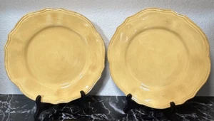 Daniel Cremieux St Remy Yellow Cream Bread Lunch salad Plates (2) - Picture 1 of 4