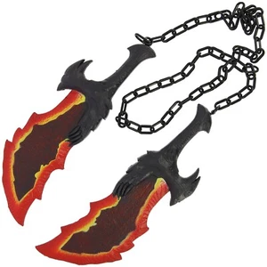 God of War Foam Blades of Chaos 43cm Blunt Sword Replica Cosplay Rollenspiel - Bild 1 von 3
