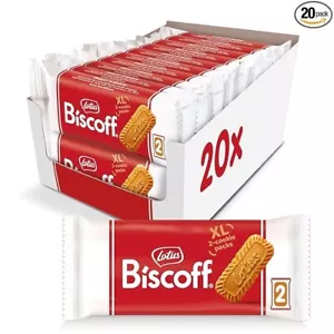 Lotus Biscoff Cookies, Caramelized Biscuit Cookie Snack, Dispenser Box (20 sleev - Picture 1 of 5