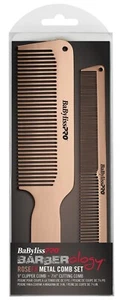 Babyliss Pro Barberology ROSEFX Set pettine in metallo BCOMSET2RG oro rosa - Foto 1 di 2