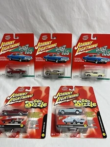 DEAL~ Johnny Lightning SUPER 70s & 60s SIZZLE 5 Car BUNDLE LOT ~ GROOVY - Picture 1 of 11