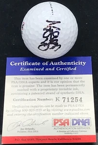 Yuri Fudoh Japanese JLPGA Legend SIGNED GOLF BALL PSA/DNA 6x Player of Year RARE - Picture 1 of 3