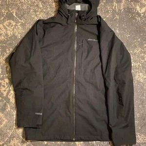 Vintage grey Zip Up fleece Jacket Eddie Bauer. - Picture 1 of 6