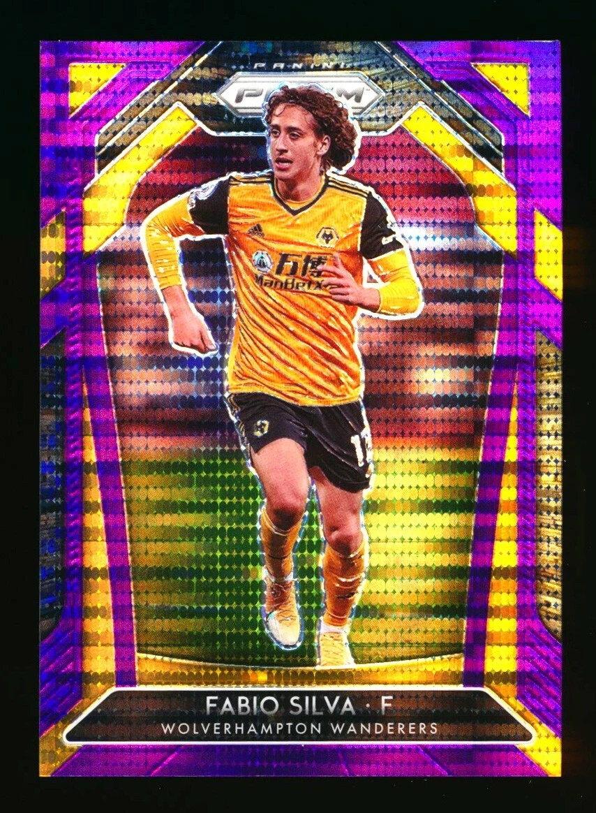 2020-21 PANINI PRIZM EPL #141 FABIO SILVA RC PURPLE PULSAR ROOKIE SP #08/99!