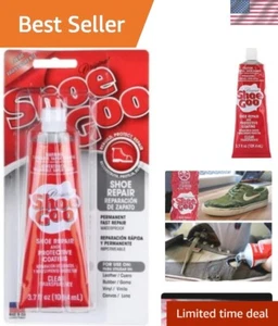 Easy to Use 3.7 Oz Shoe Goo - Clear Adhesive for Long-Lasting Shoe Restoration - Picture 1 of 6