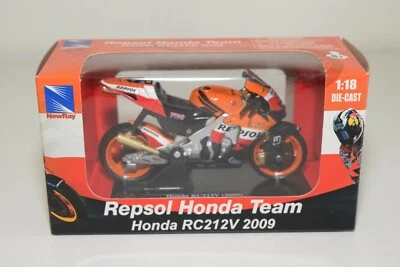 BB 1:18 NEWRAY NEW RAY REPSOL HONDA TEAM BIKE MOTOR RC212V 2009 MIB - Image 1 of 3