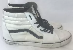 Vans Off The Wall Hombres SK8-Hi # 1 Zapatos de Skate Beige Blanco Gamuza 507452 - Imagen 1 de 11