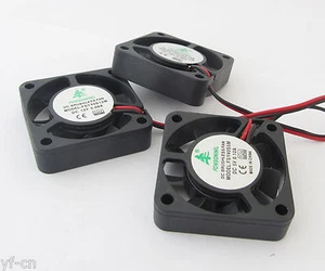 5x Brushless DC Cooling Fan 40x40x10mm 4010 9 blades 5V 0.12A 2pin Connector - Picture 1 of 4
