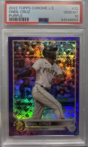 6659 Oneil Cruz 2022 Topps Chrome Logofractor Purple Refractor RC 59/250 PSA 10 - Picture 1 of 3