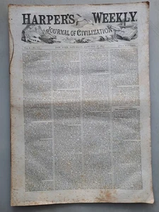 Harper's Weekly - January 17, 1857 Vol. 1 No. 3 Issue - Picture 1 of 3