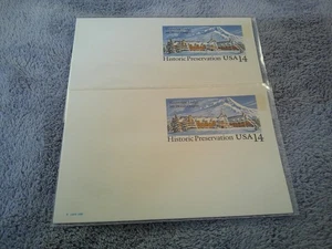 US Historic Preservation 14 cent Postage Postcards Lot of 2 - Picture 1 of 1