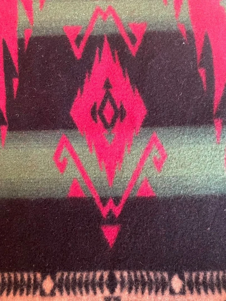 RALPH LAUREN Wool Blanket Native American Geometric Multicolor 140cm x 200cm - Image 1 of 4