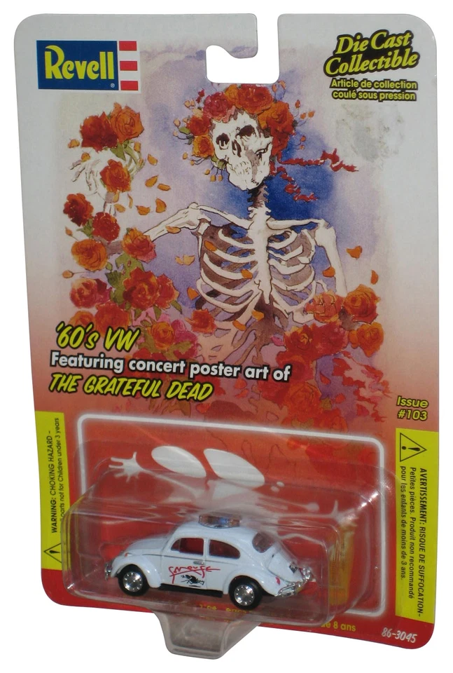 Grateful Dead Revell (2003) White '60s VW Beetle Toy Car - Image 1 of 1
